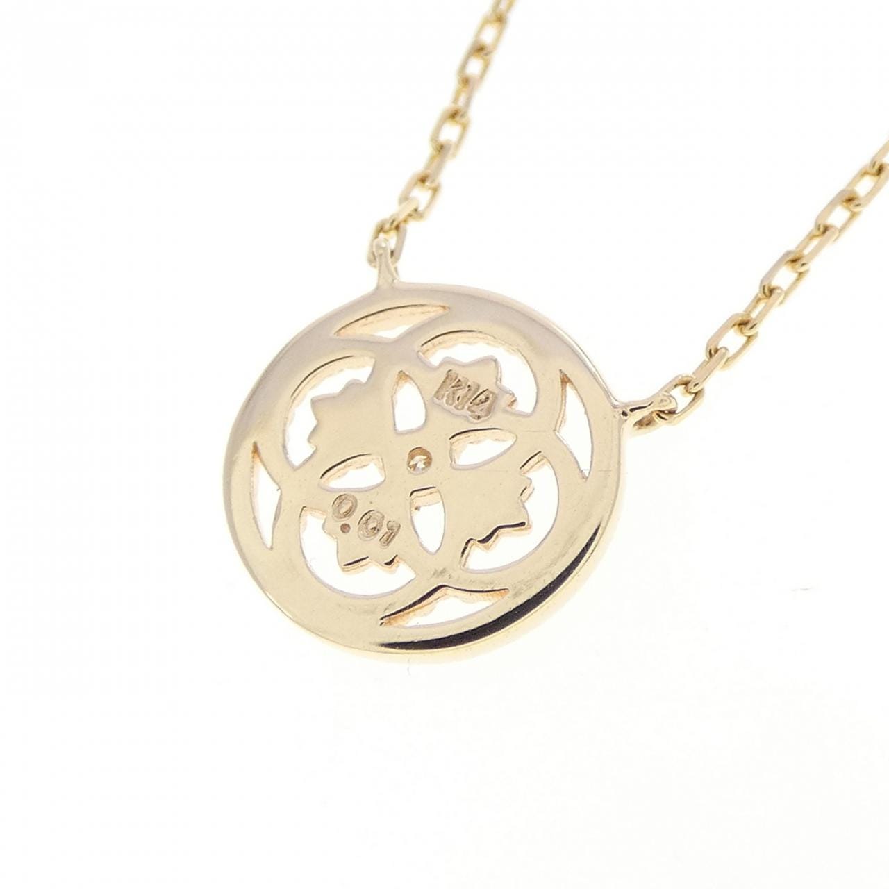 アガット ダイヤモンド ネックレス 0.01CT