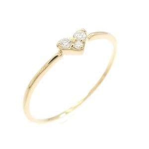 【リメイク】K18YG ハート ダイヤモンド リング 0.05CT