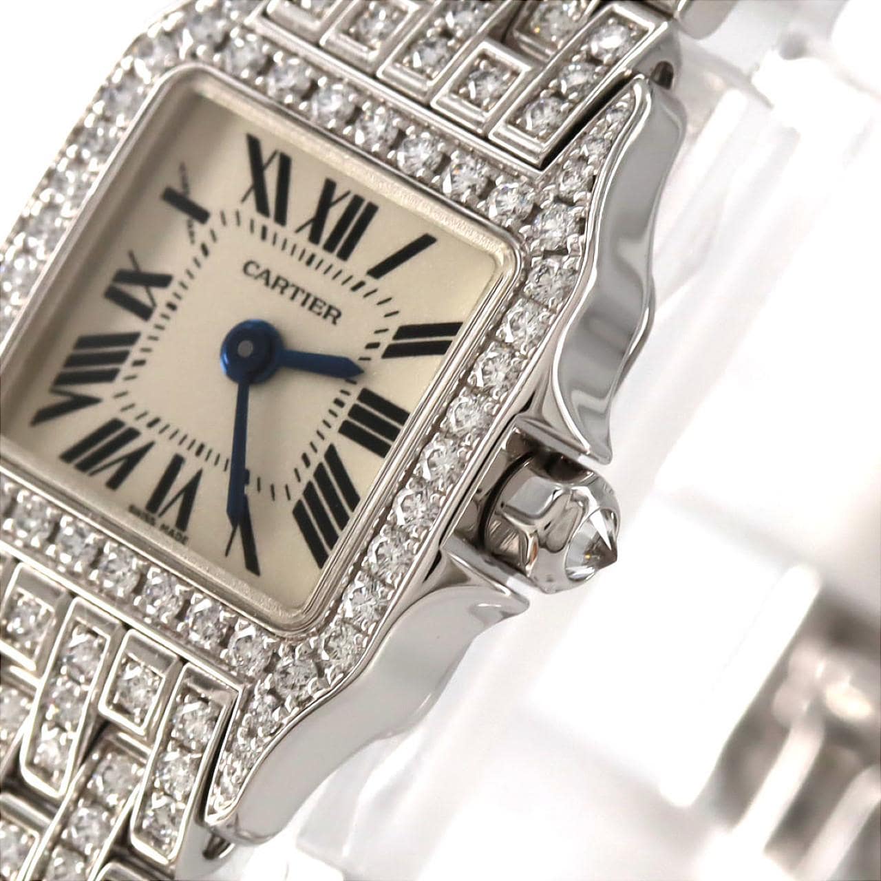 カルティエ ミニサントスドゥモワゼル WG/D･ブレスD WF9005YA WG クォーツ