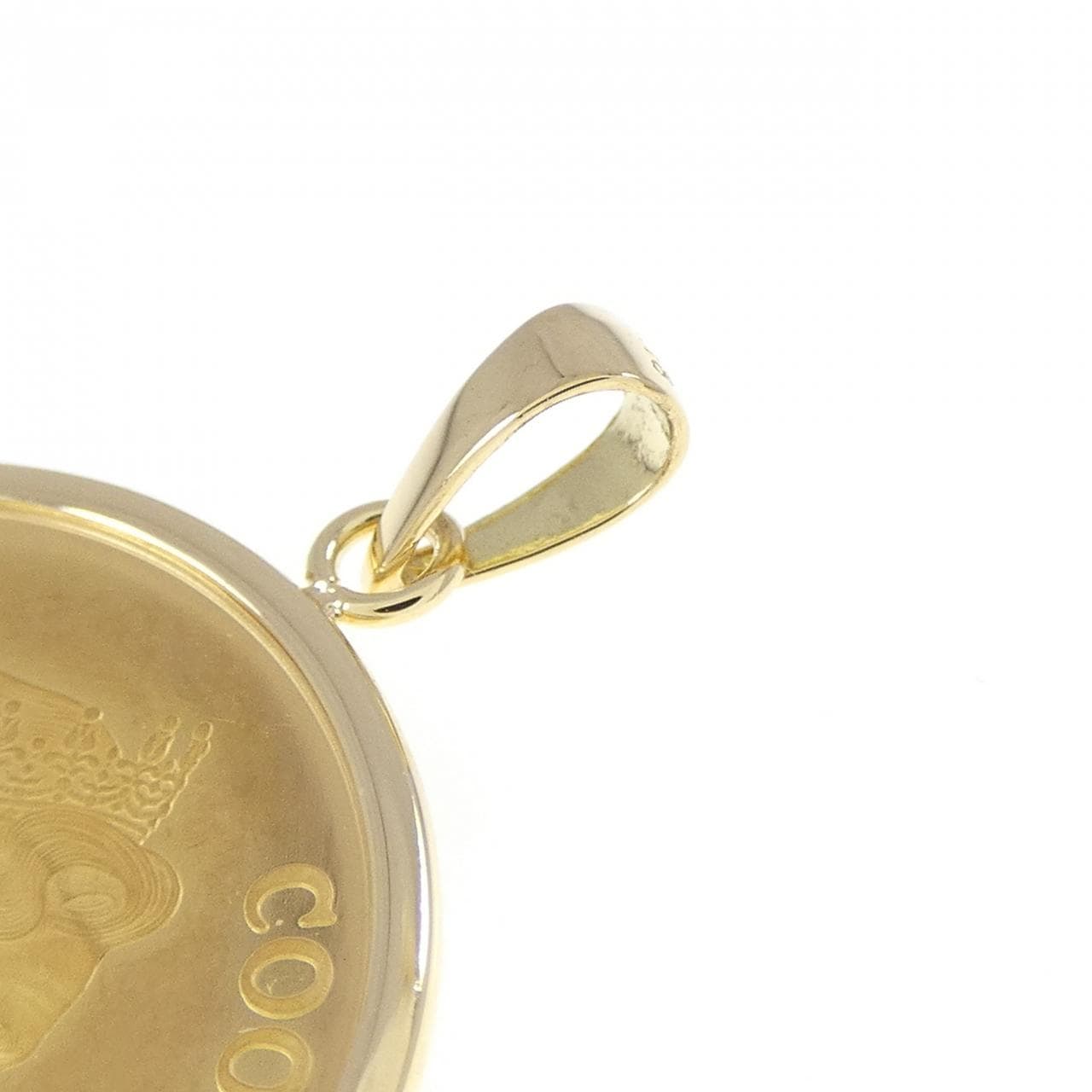 K18YG(枠) コイン ペンダント