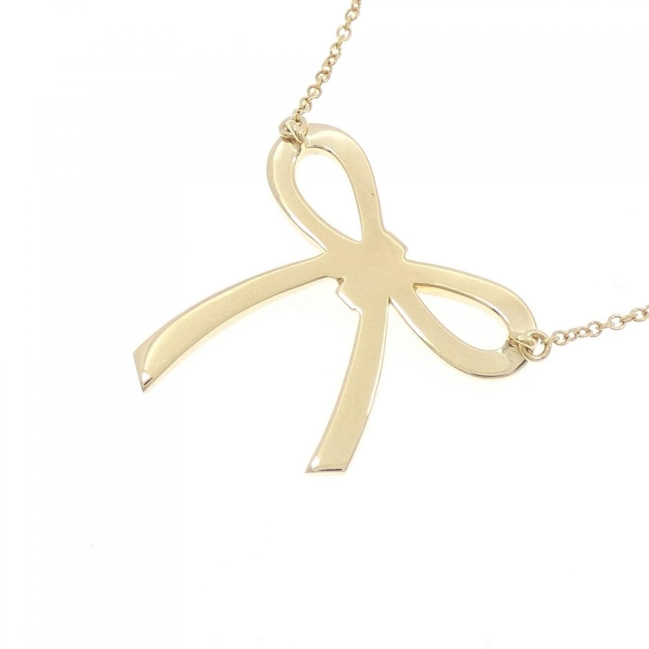 ティファニー リボン ミディアム ネックレス