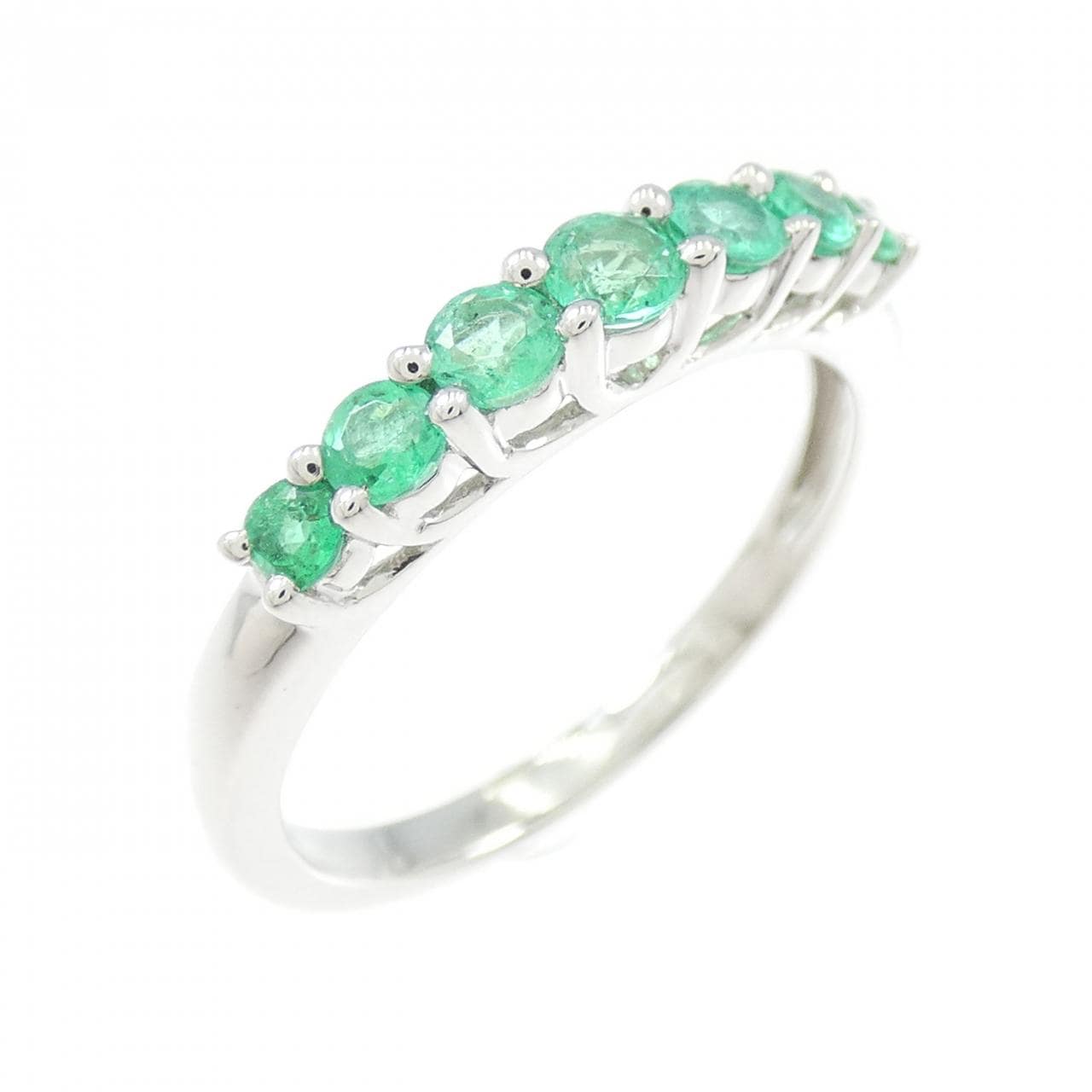 PT950 エメラルド リング 0.40CT