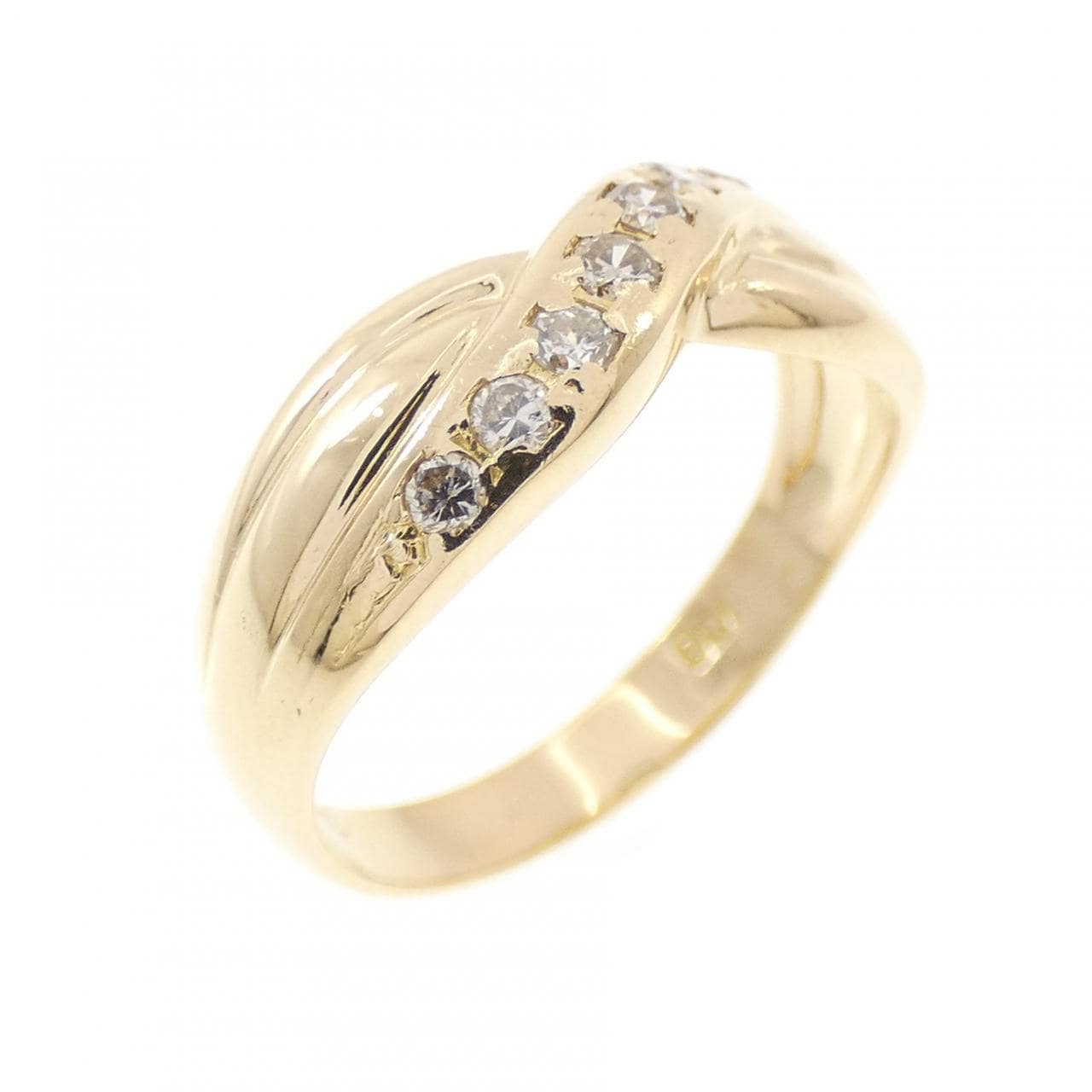 K18YG ダイヤモンド リング 0.14CT