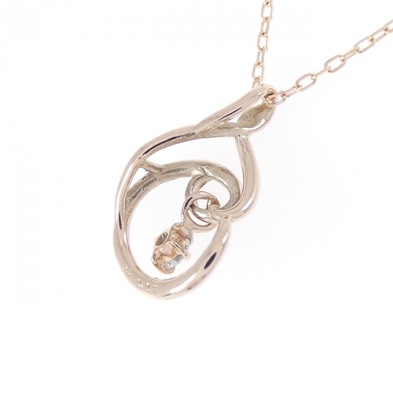 K10PG ダイヤモンド ネックレス 0.03CT