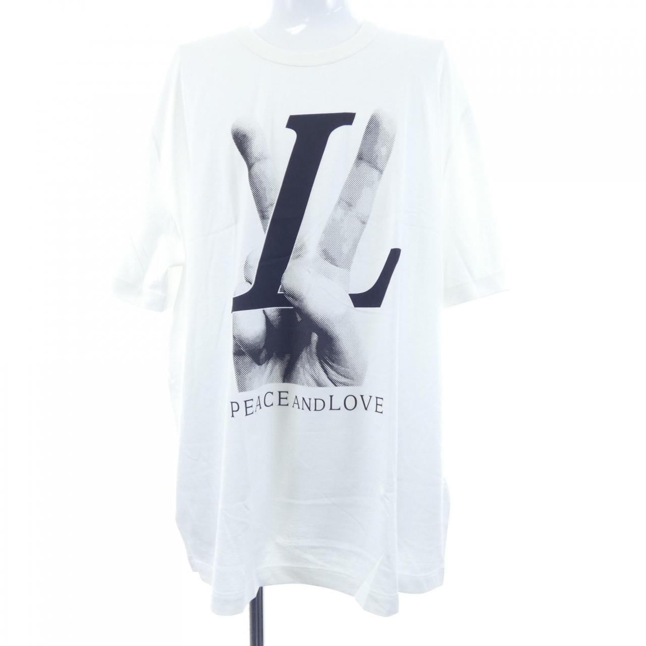 ルイヴィトン LOUIS VUITTON PEACE AND LOVE HFY79WFMB Tシャツ