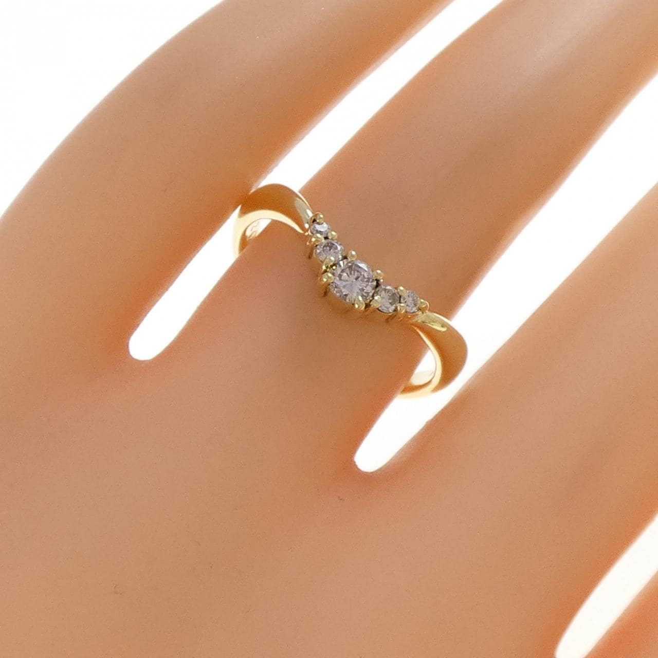 K18YG ダイヤモンド リング 0.20CT