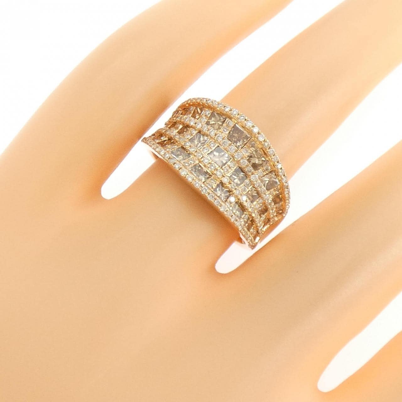 K18PG ダイヤモンド リング 2.00CT