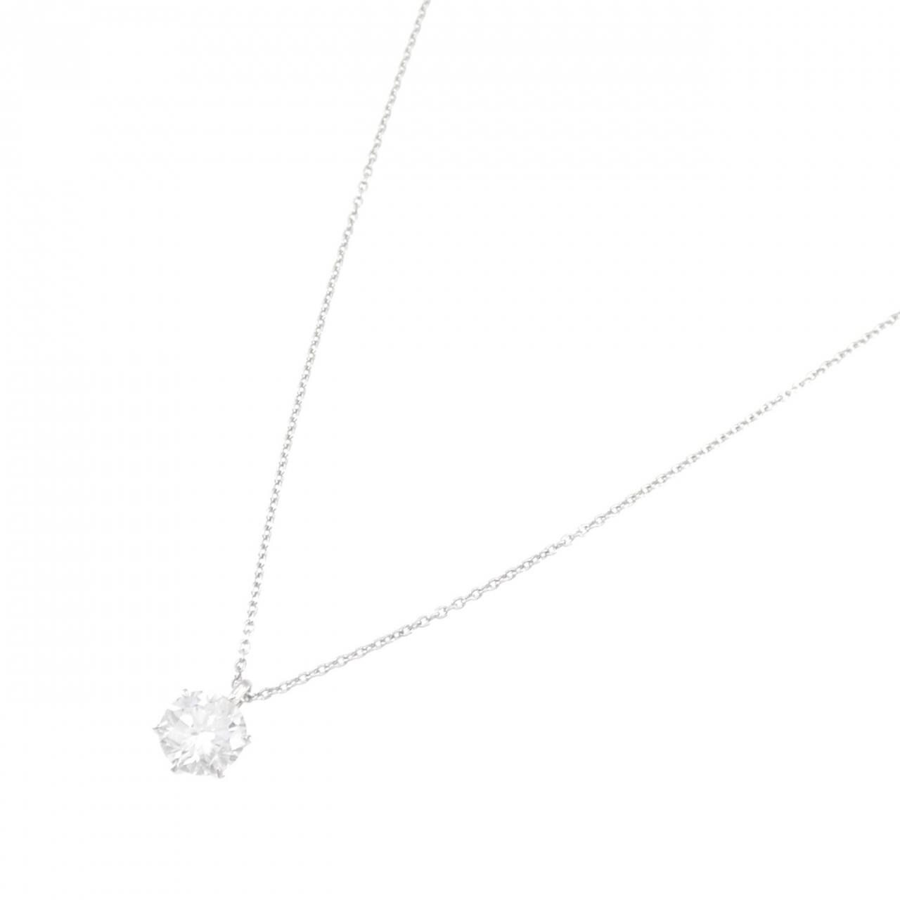 【リメイク】PT900/PT850 ダイヤモンド ネックレス 1.038CT F I1 Good
