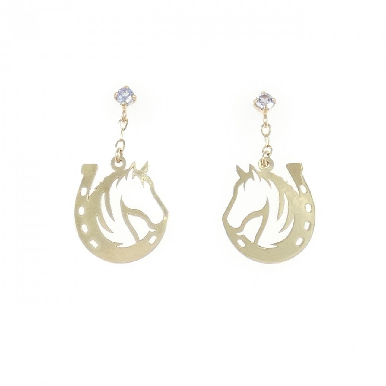 【新品】K10YG タンザナイト ピアス