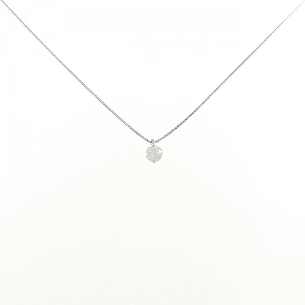 K18WG ダイヤモンド ネックレス 0.27CT