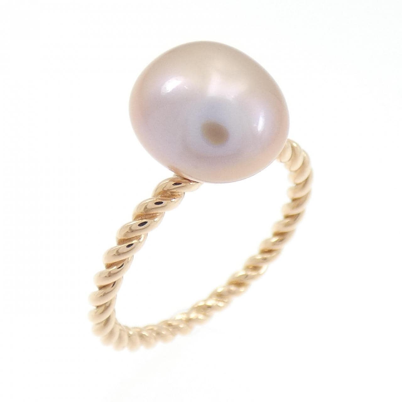 アガット 淡水パール リング