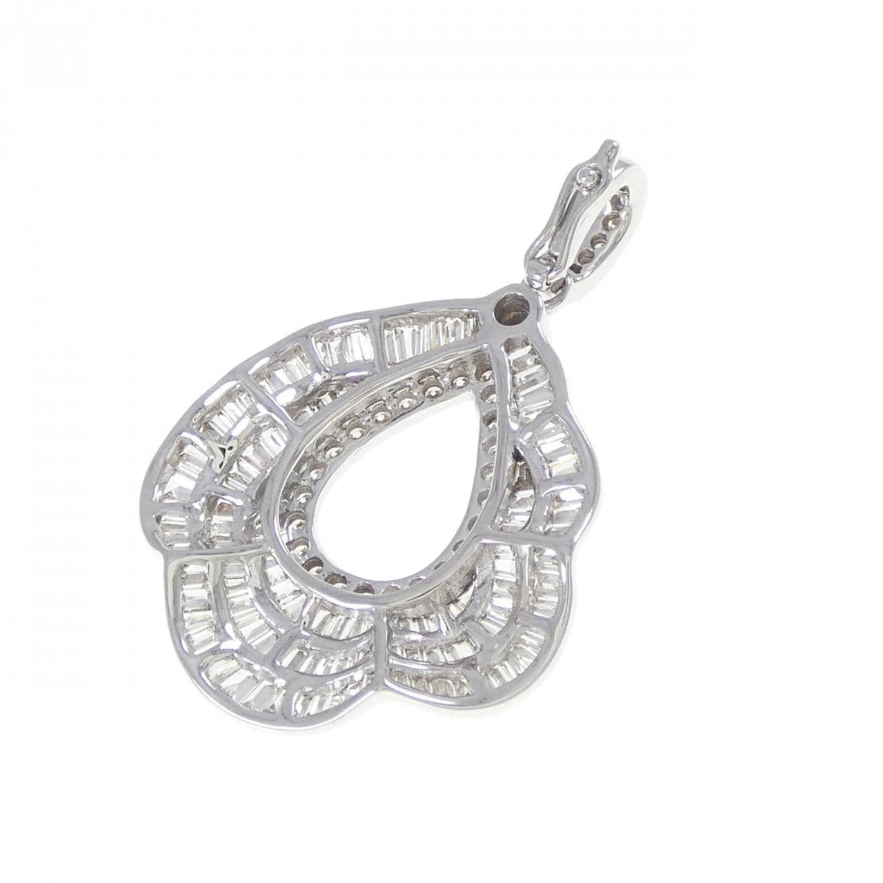 K18WG ダイヤモンド ペンダント 1.17CT