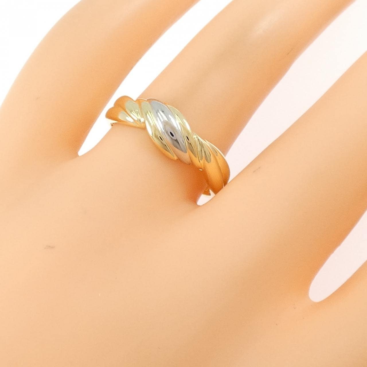 K18YG/PT900 リング