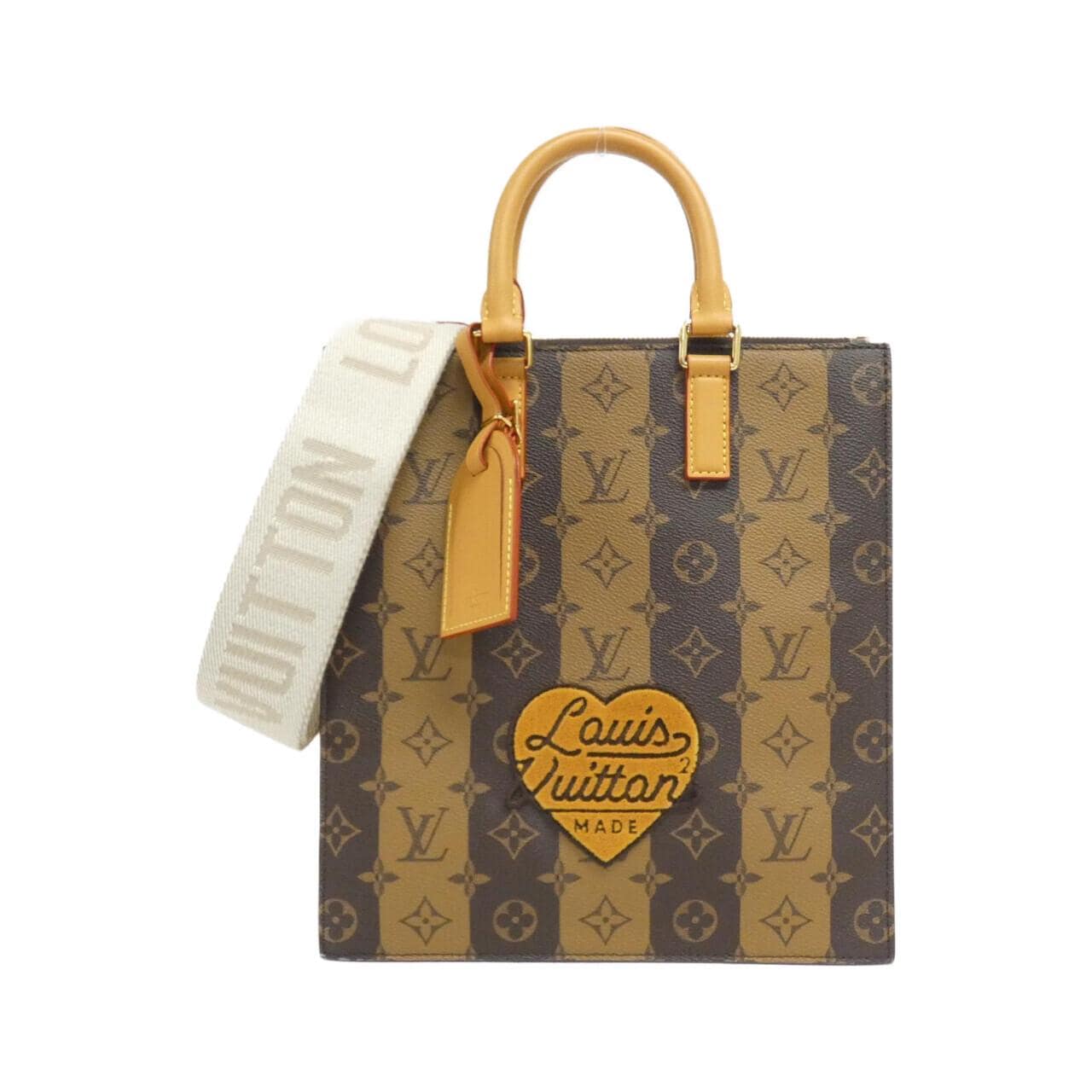 LOUIS VUITTON Monogram Stripe (LV Squared) Sac Plat Messenger M45969 Bag