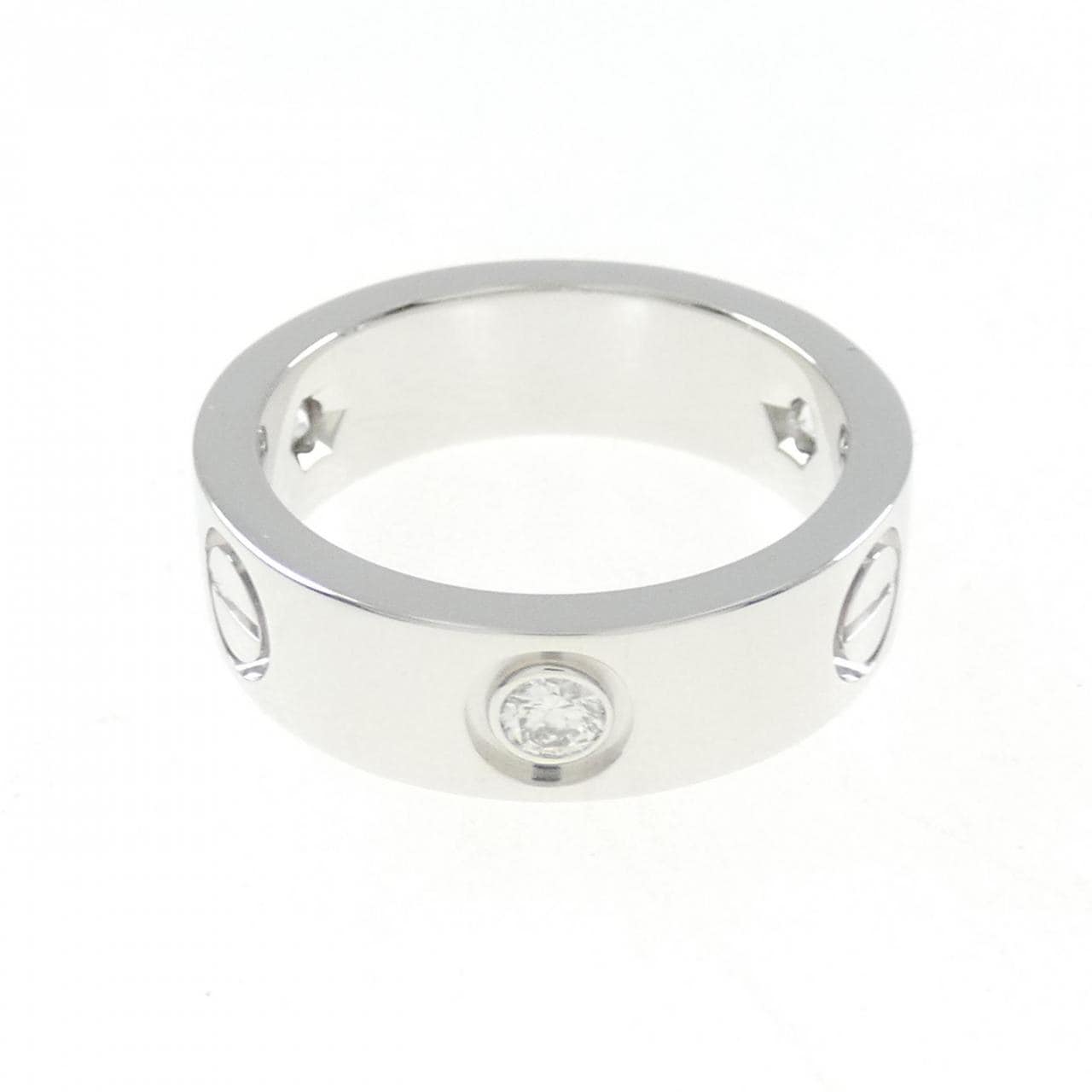 CARTIER LOVE half diamond ring