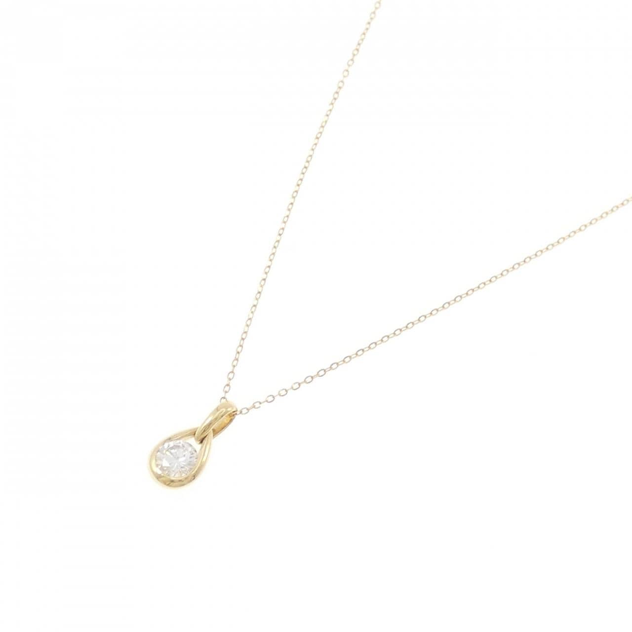 K18YG ダイヤモンド ネックレス 0.34CT