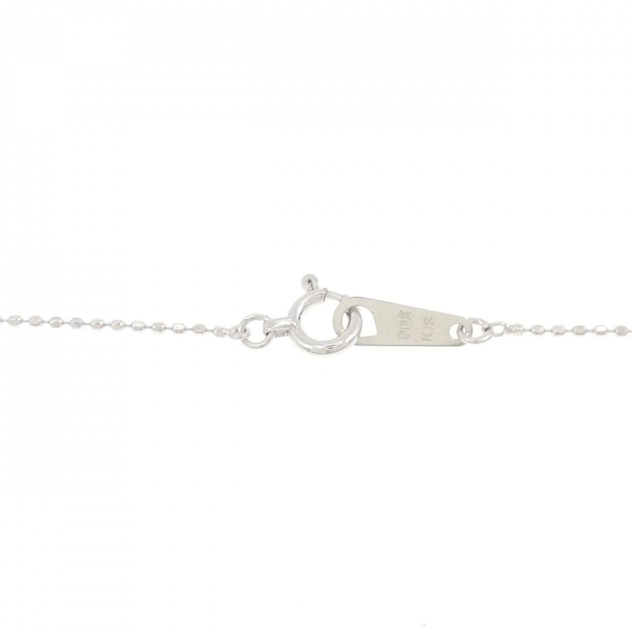 K18WG ダイヤモンド ネックレス 0.05CT