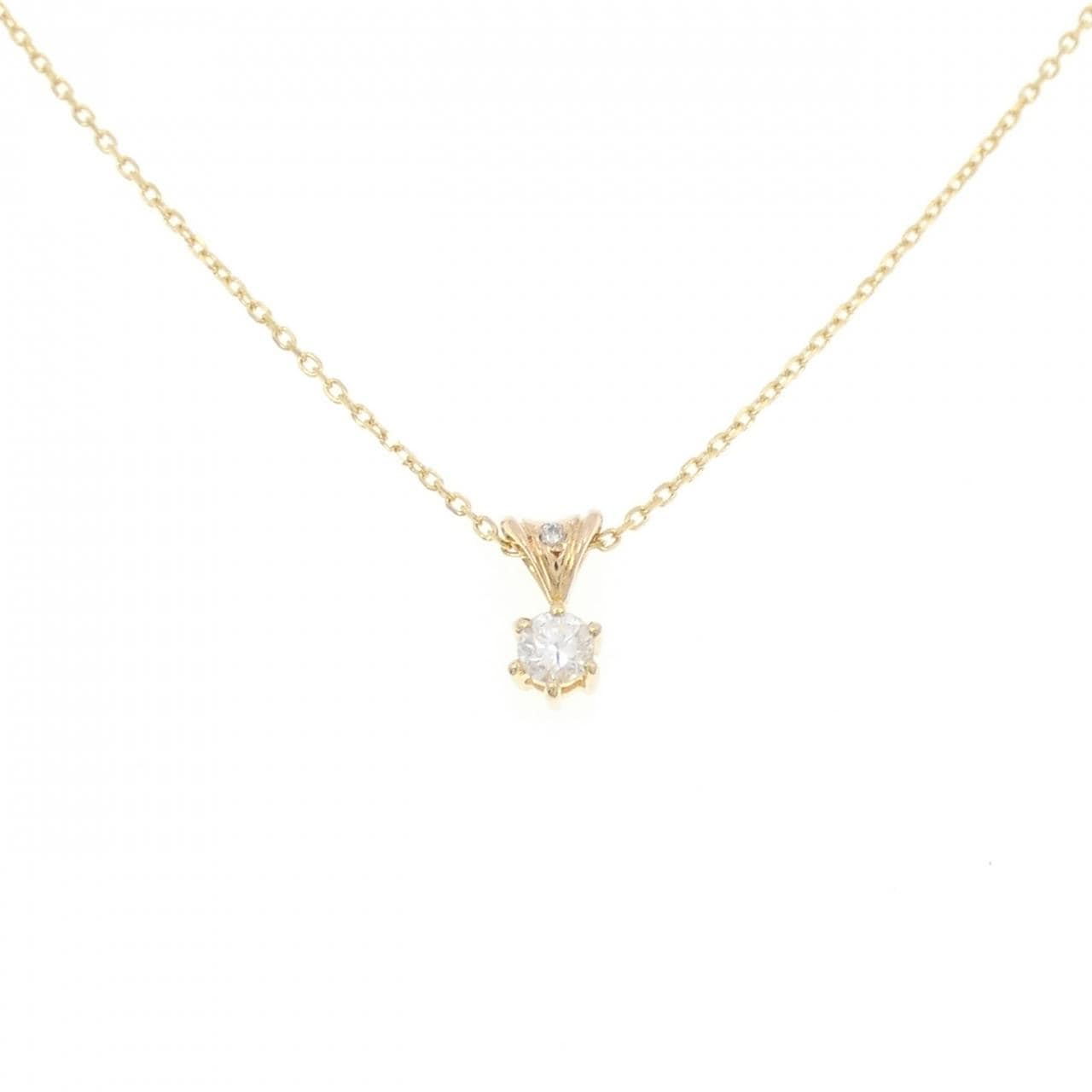 K18YG/K18PG ダイヤモンド ネックレス 0.154CT