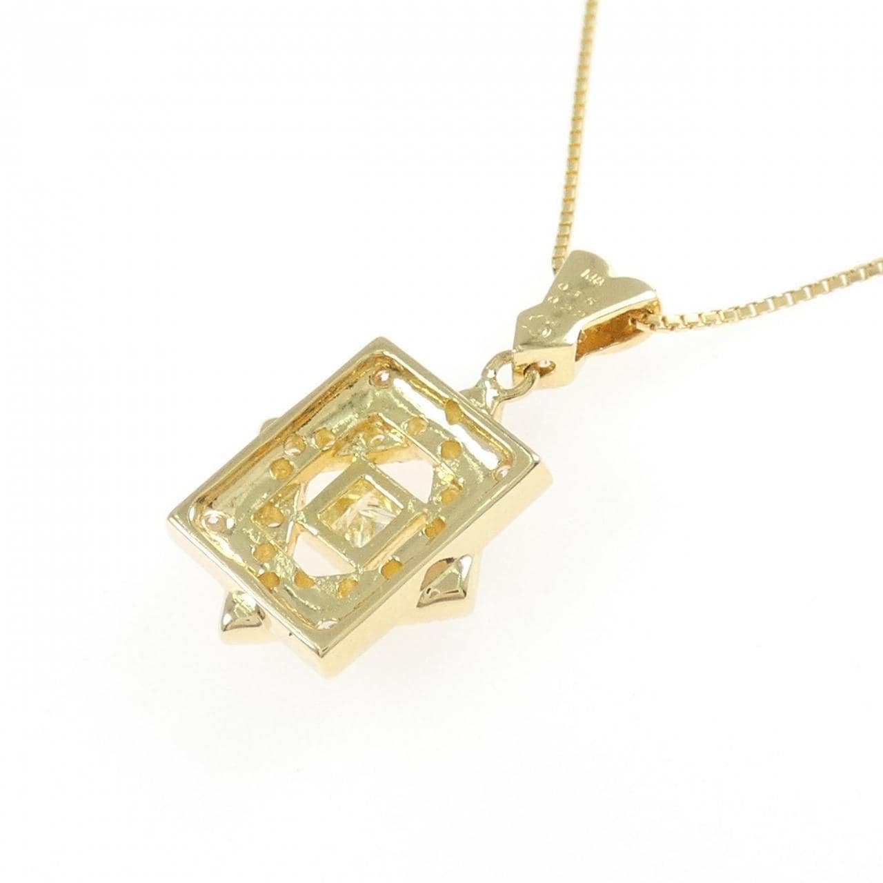 K18YG ダイヤモンド ネックレス 0.15CT