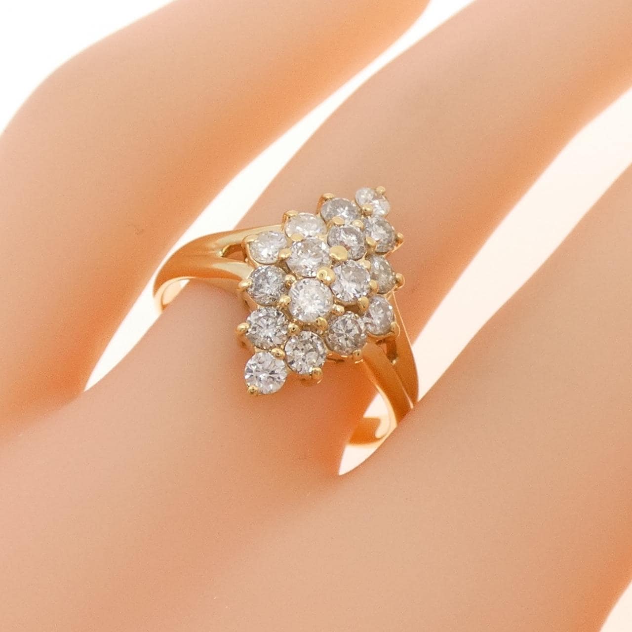 K18YG ダイヤモンド リング 1.05CT