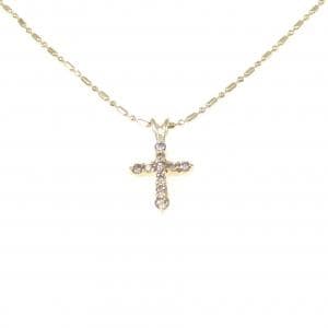 エテ クロス ダイヤモンド ネックレス 0.14CT