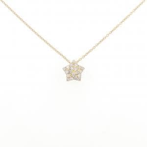 K18YG スター ダイヤモンド ネックレス 0.20CT