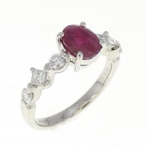 PT900 ルビー リング 1.03CT