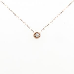 K10PG ソリティア ダイヤモンド ネックレス 0.04CT