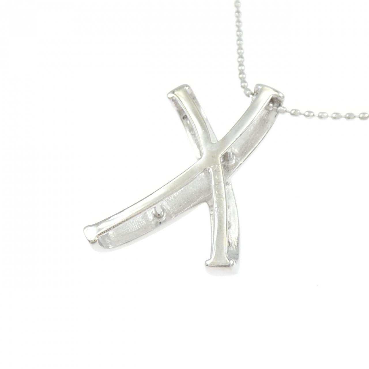 K18WG ダイヤモンド ネックレス 0.18CT