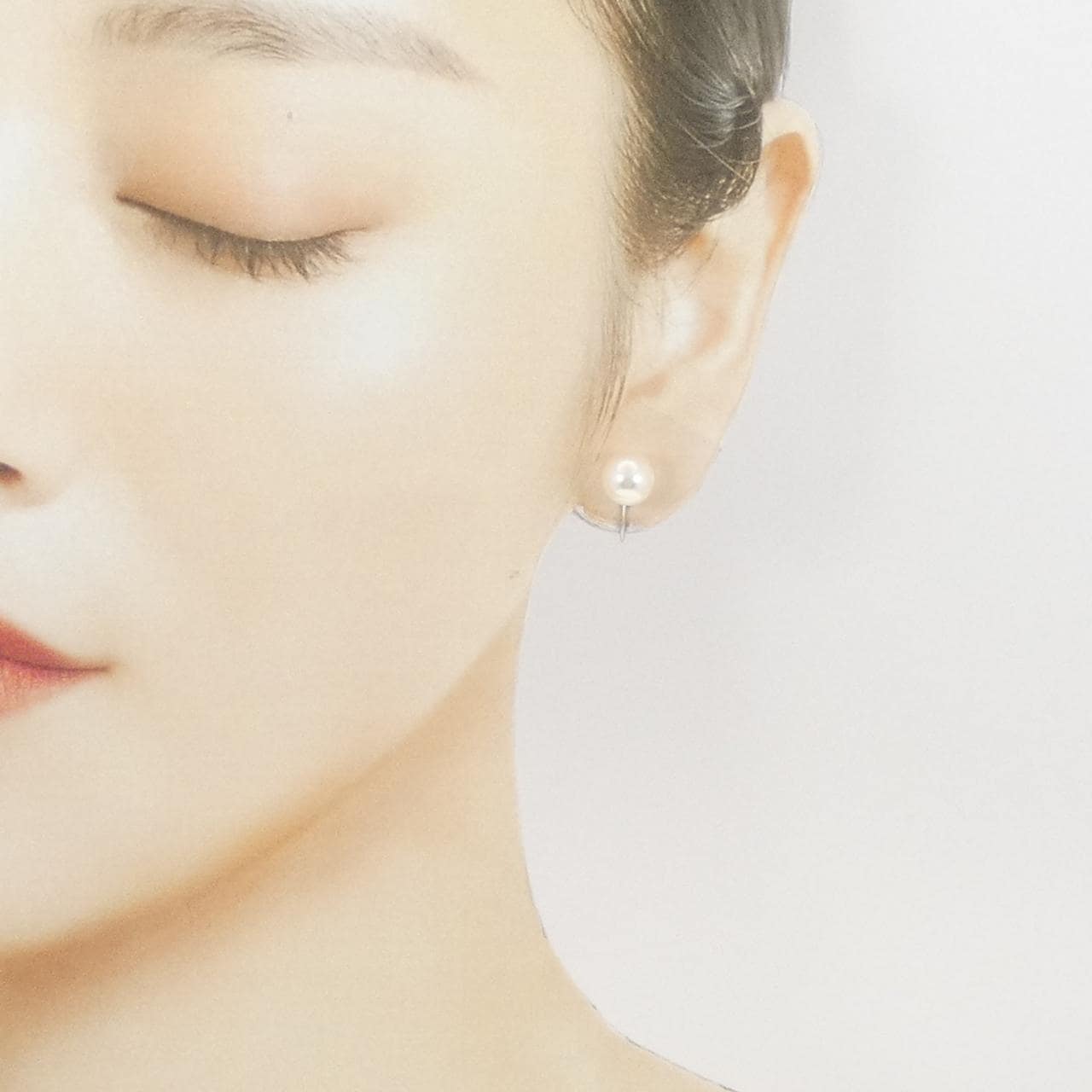 K14WG アコヤパール イヤリング 8.0mm