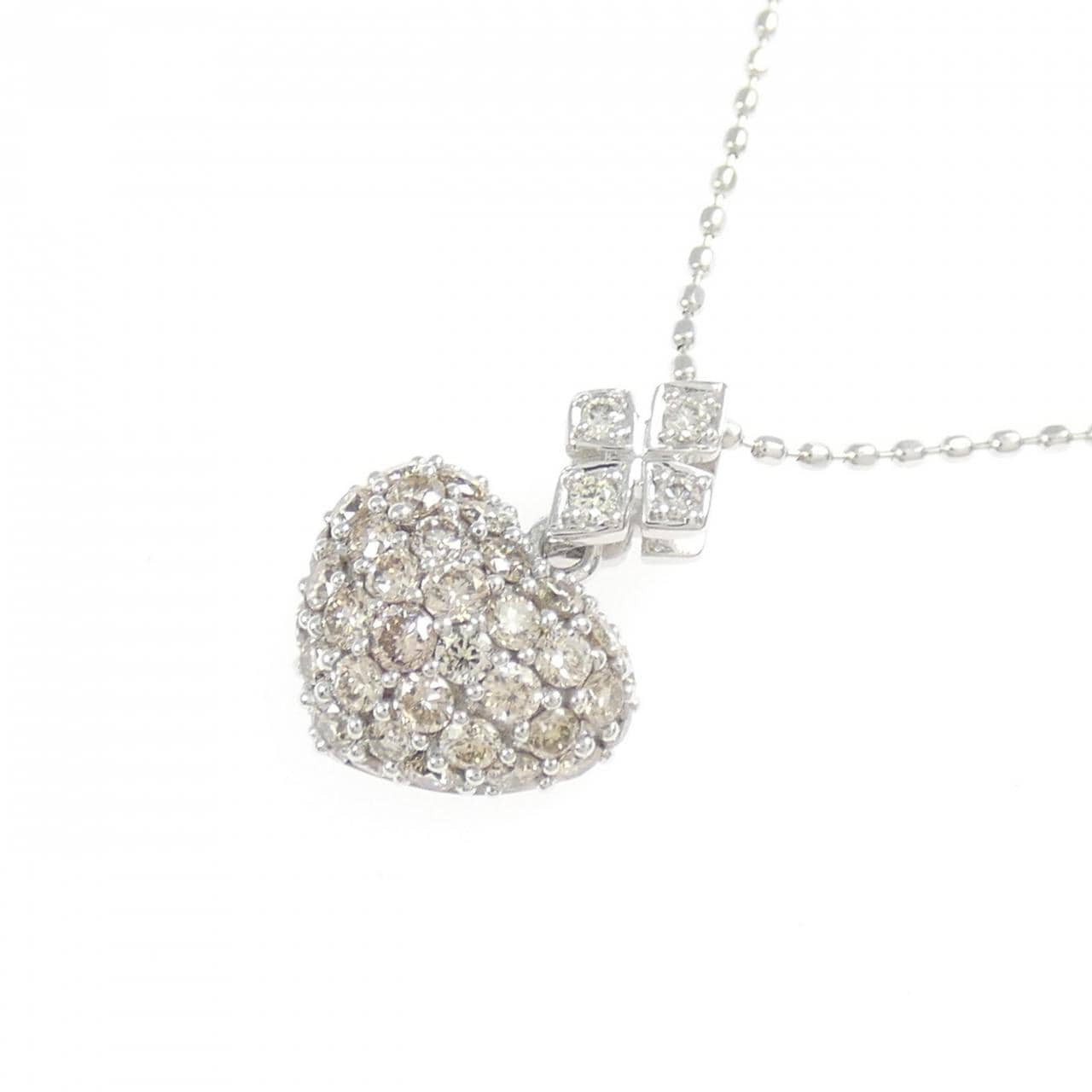 カサハラ マスミ ハート ダイヤモンド ネックレス 0.50CT