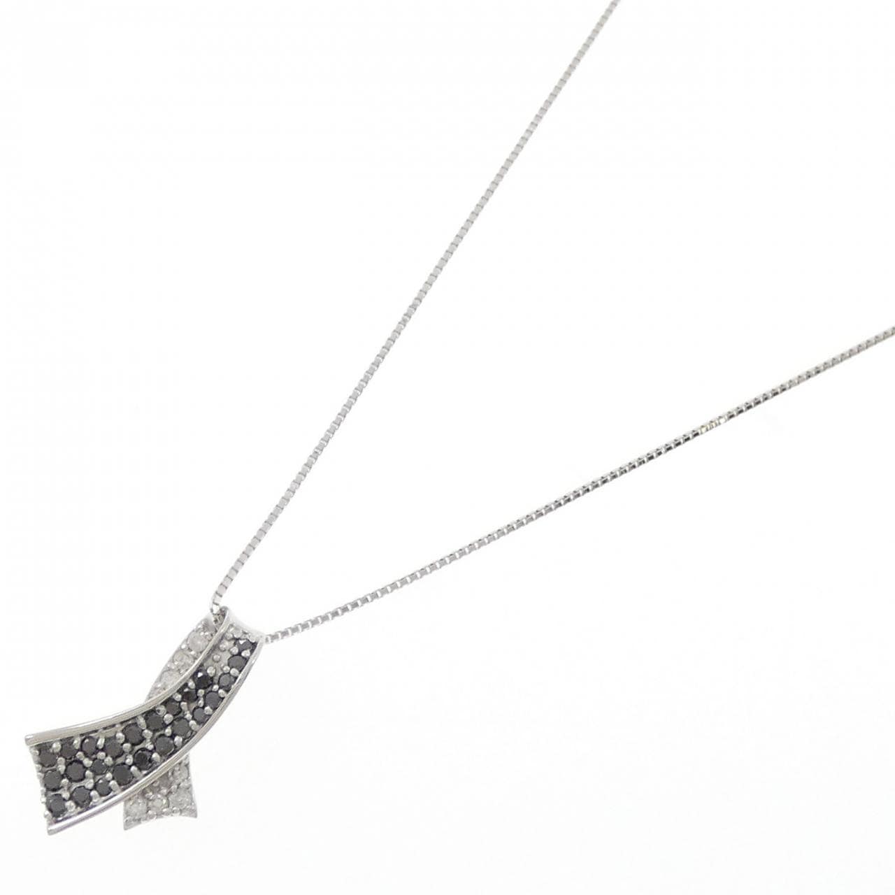 K18WG ダイヤモンド ネックレス 0.40CT