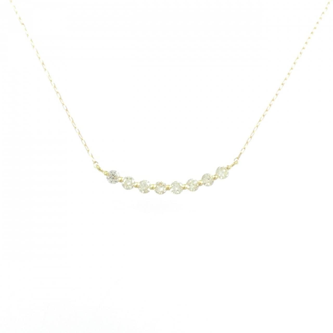 【新品】K18YG ダイヤモンド ネックレス 0.20CT