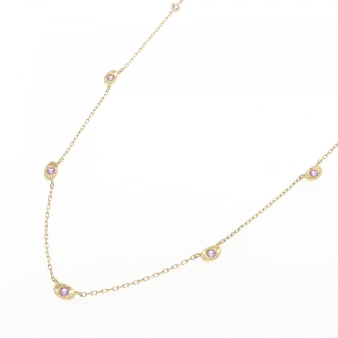 K18YG サファイヤ ネックレス 0.29CT