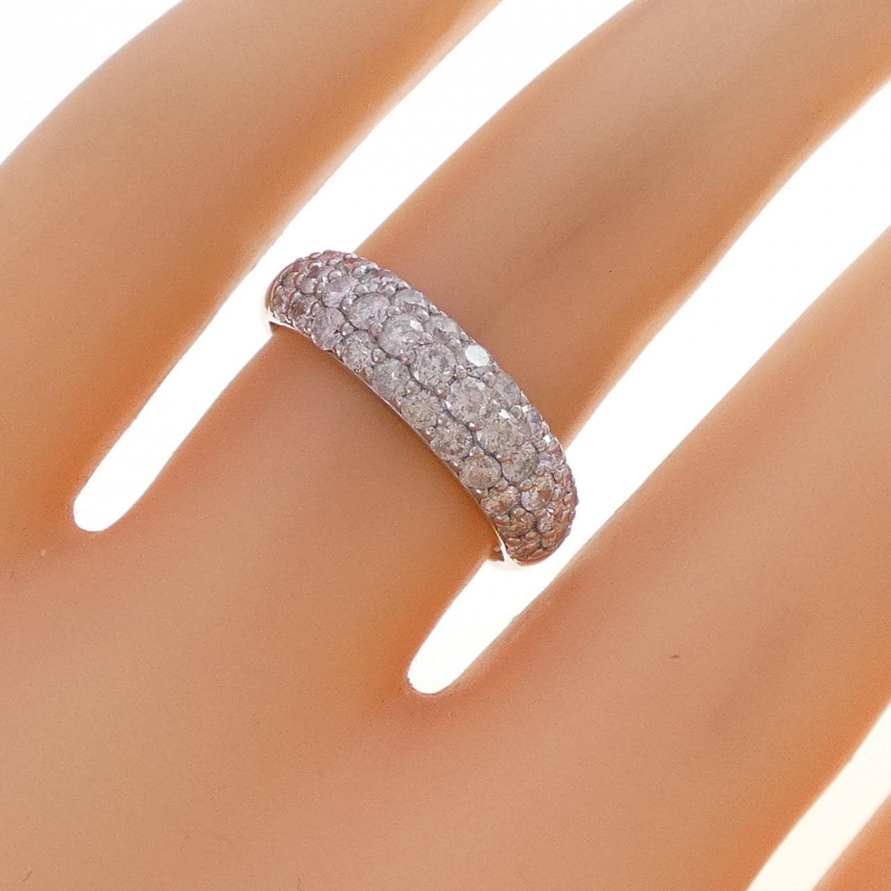 PT900 パヴェ ダイヤモンド リング 1.00CT