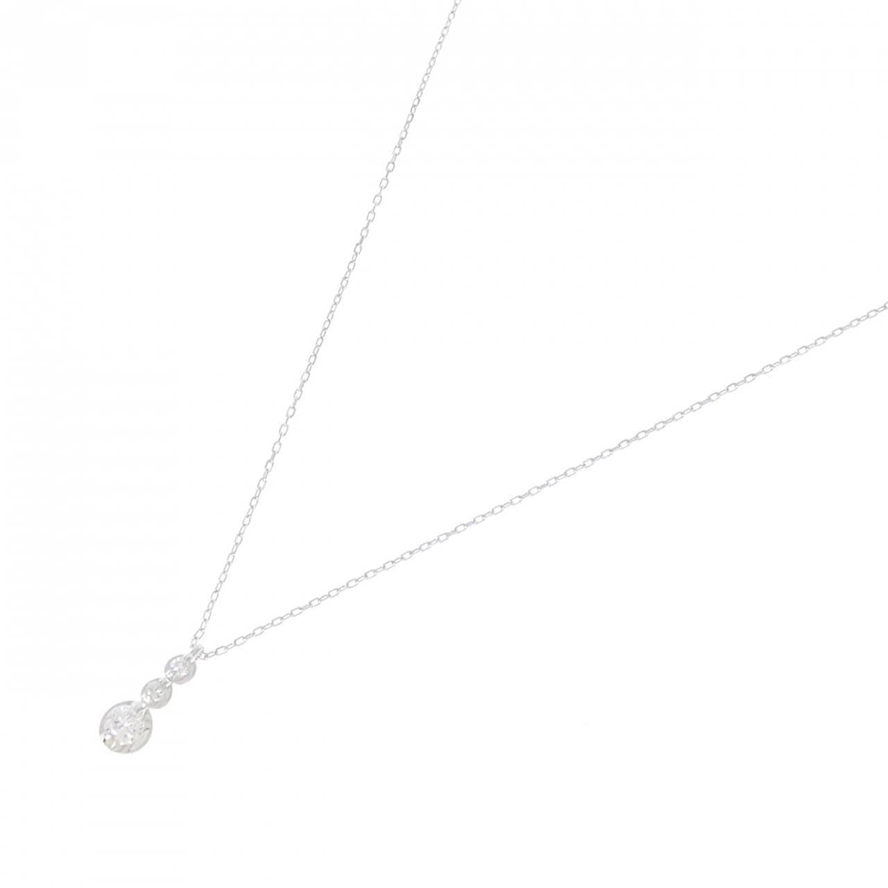 K10WG ダイヤモンド ネックレス 0.10CT