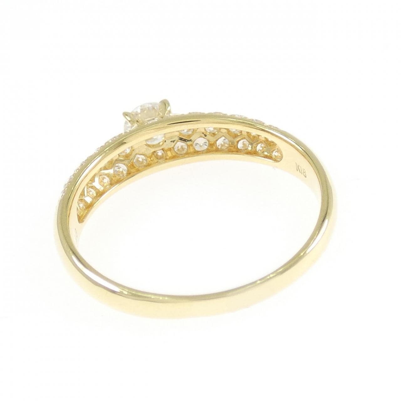 K18YG ダイヤモンド リング 0.297CT G VVS2 VG