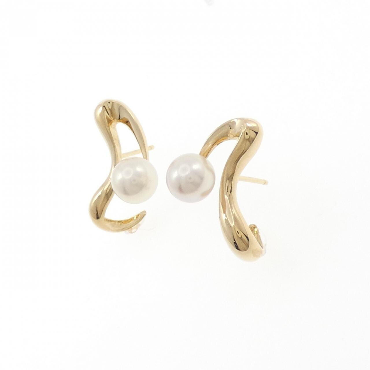 K18YG アコヤパール ピアス 6.5mm