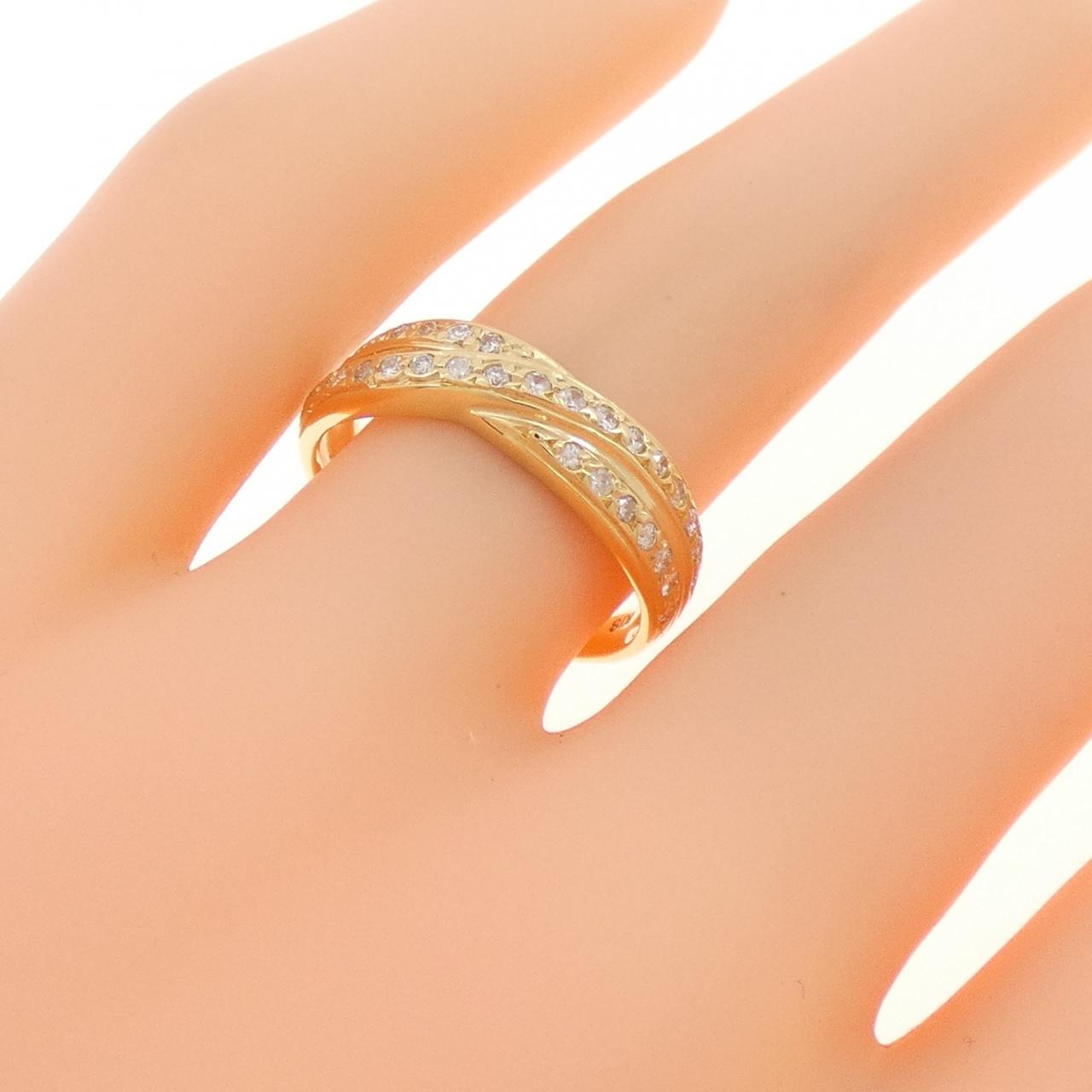 K18YG ダイヤモンド リング 0.25CT