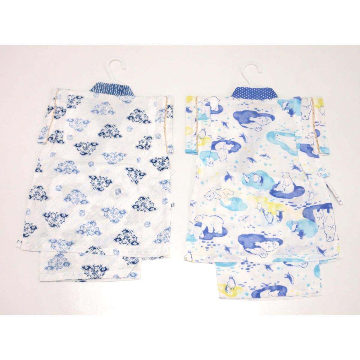 【未使用品】子供　ガーゼ甚平　２枚セット　９０ｃｍ