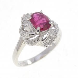 PT900 ルビー リング 0.66CT