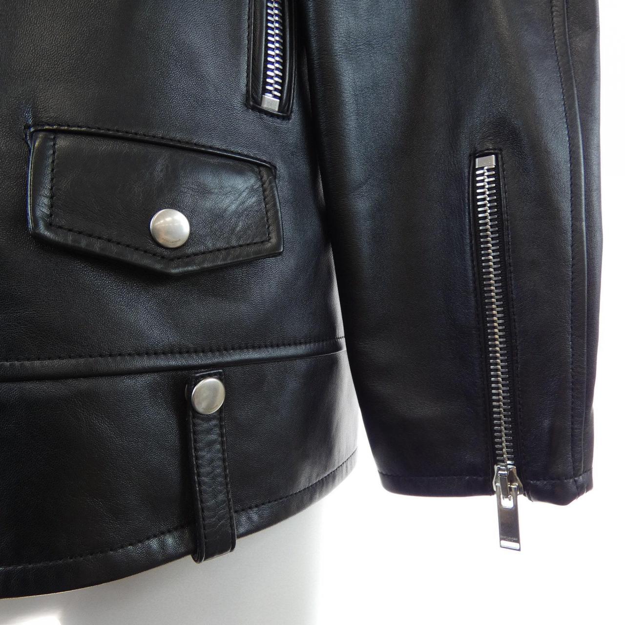 サンローラン SAINT LAURENT L01O　クラシックモーターサイクルジャケット 484284 Y5YA2 レザーライダースジャケット