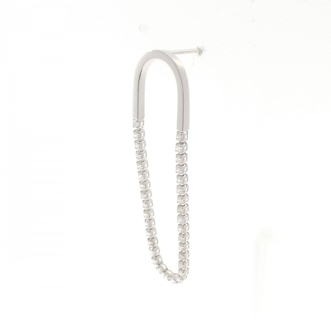 アーカー シャンデリアフープ ピアス 0.40CT 片耳