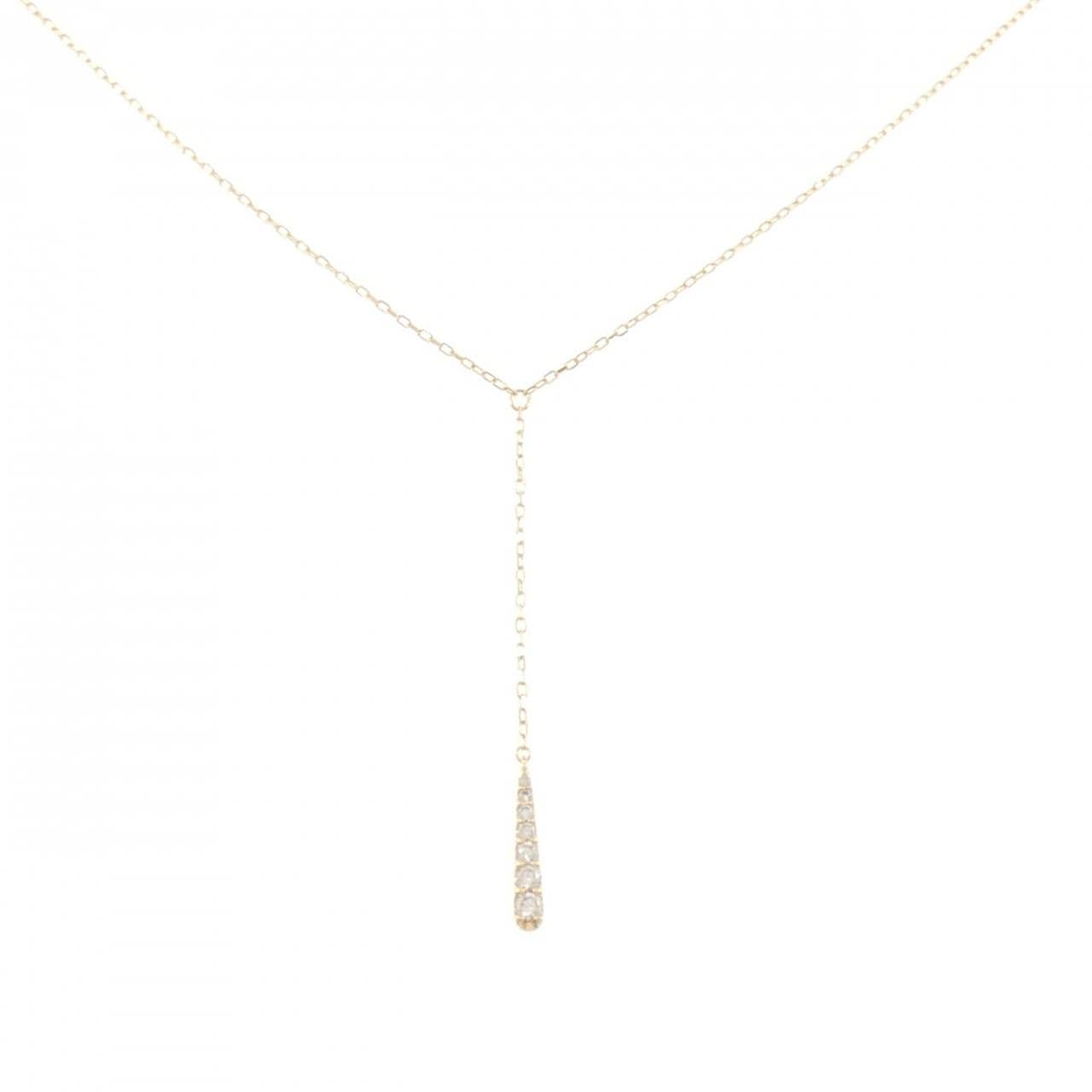 K18YG ダイヤモンド ネックレス 0.15CT