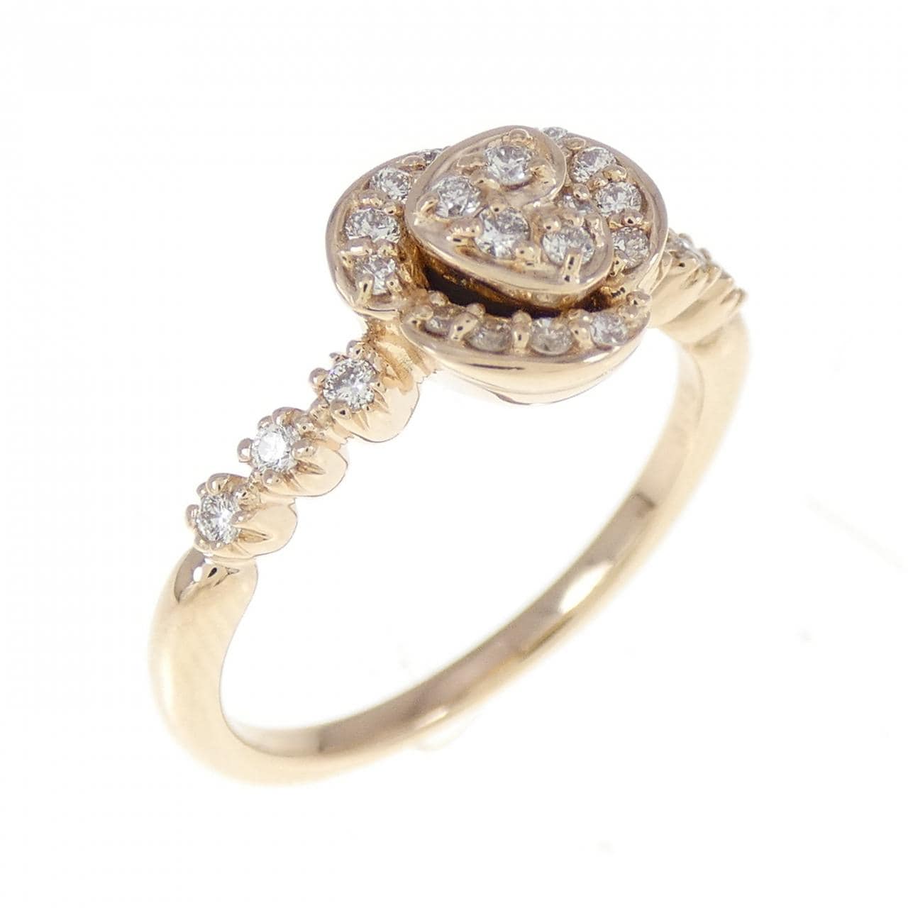 K18PG ダイヤモンド リング 0.15CT
