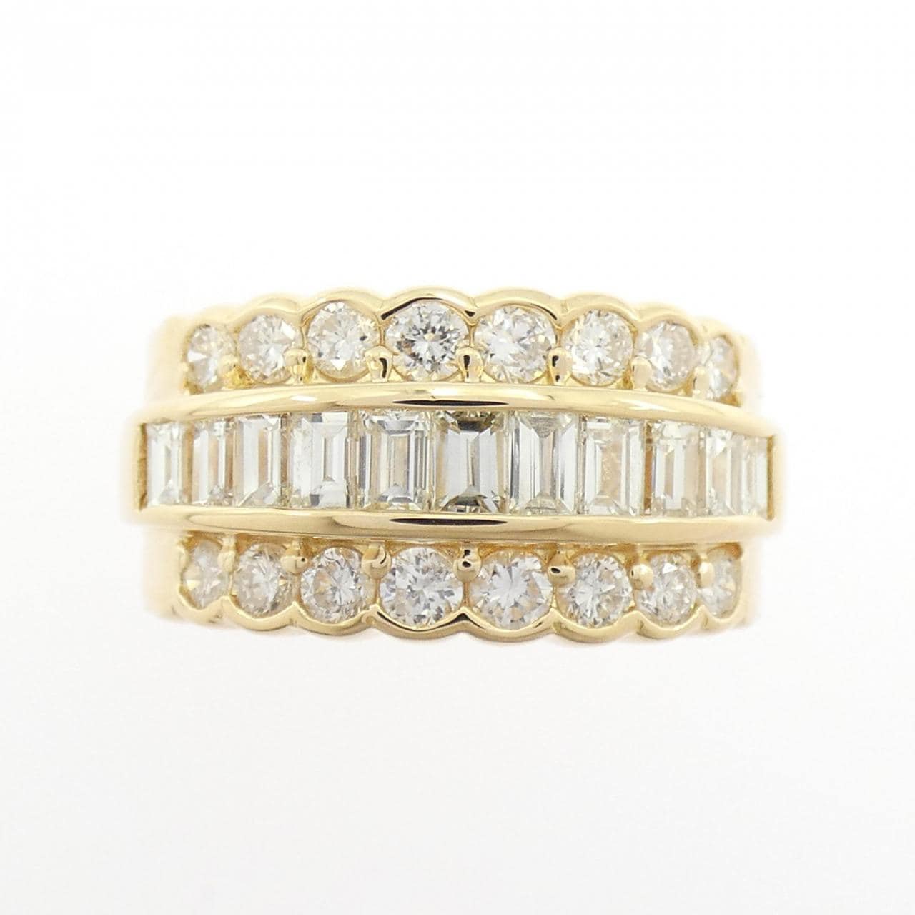 K18YG ダイヤモンド リング 1.50CT