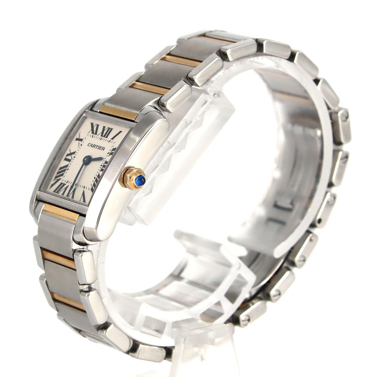 カルティエ cartier ｜タンクフランセーズSM ｜クォーツ ・1990年代製｜アンティークレディース時計 ｜アンティークタイム ｜アンティーク時計 ショップ｜レディースアンティーク時計 オメガ・ロレックス・カルティエ