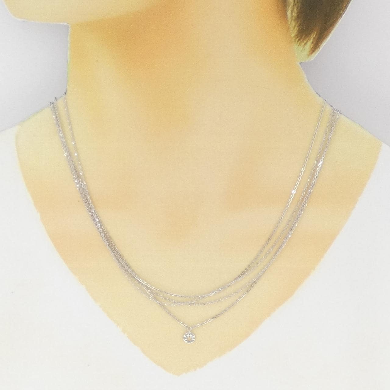 スタージュエリー K10WG スター ネックレス