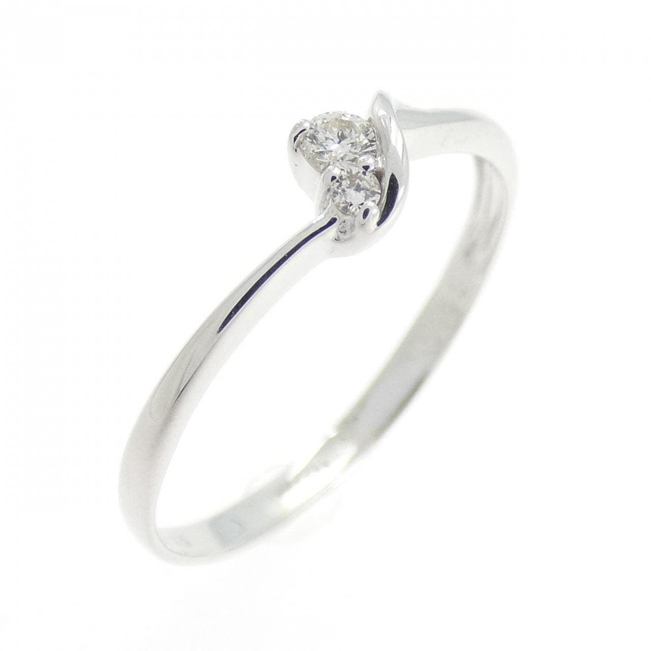 K18WG ダイヤモンド リング 0.05CT