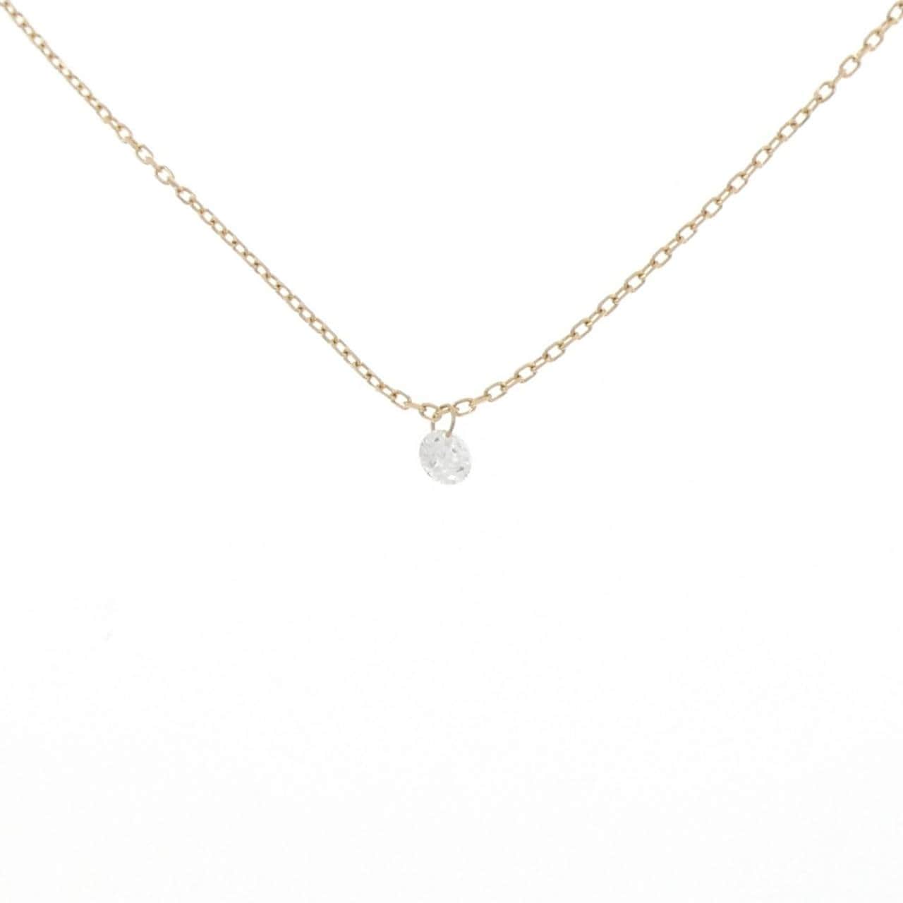 K18YG ダイヤモンド ネックレス 0.10CT